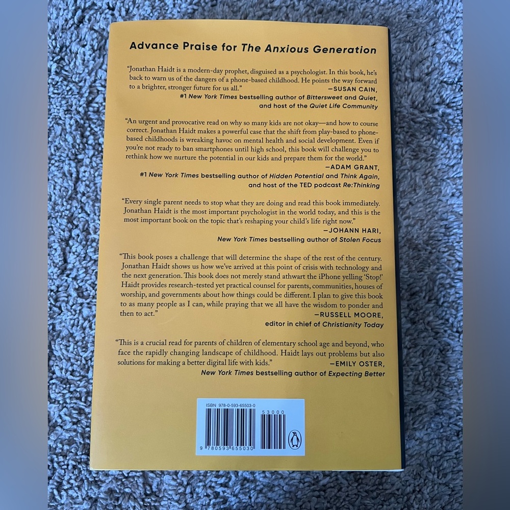 The Anxious Generation by Jonathan Haidt - Picture 2 of 2